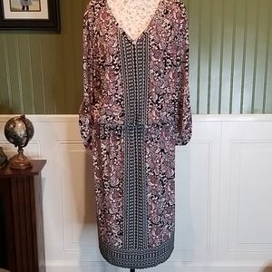 Roz & Ali dress size 3X button up arms